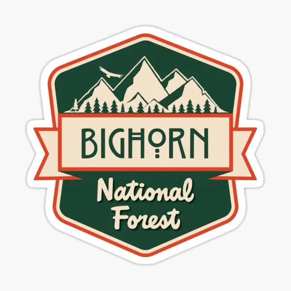 Bighorn Национальный лес, 5 шт., автомобильные наклейки для детской багажа, гостиной, автомобильные бутылки для воды, наклейки на окно, домашнюю комнату