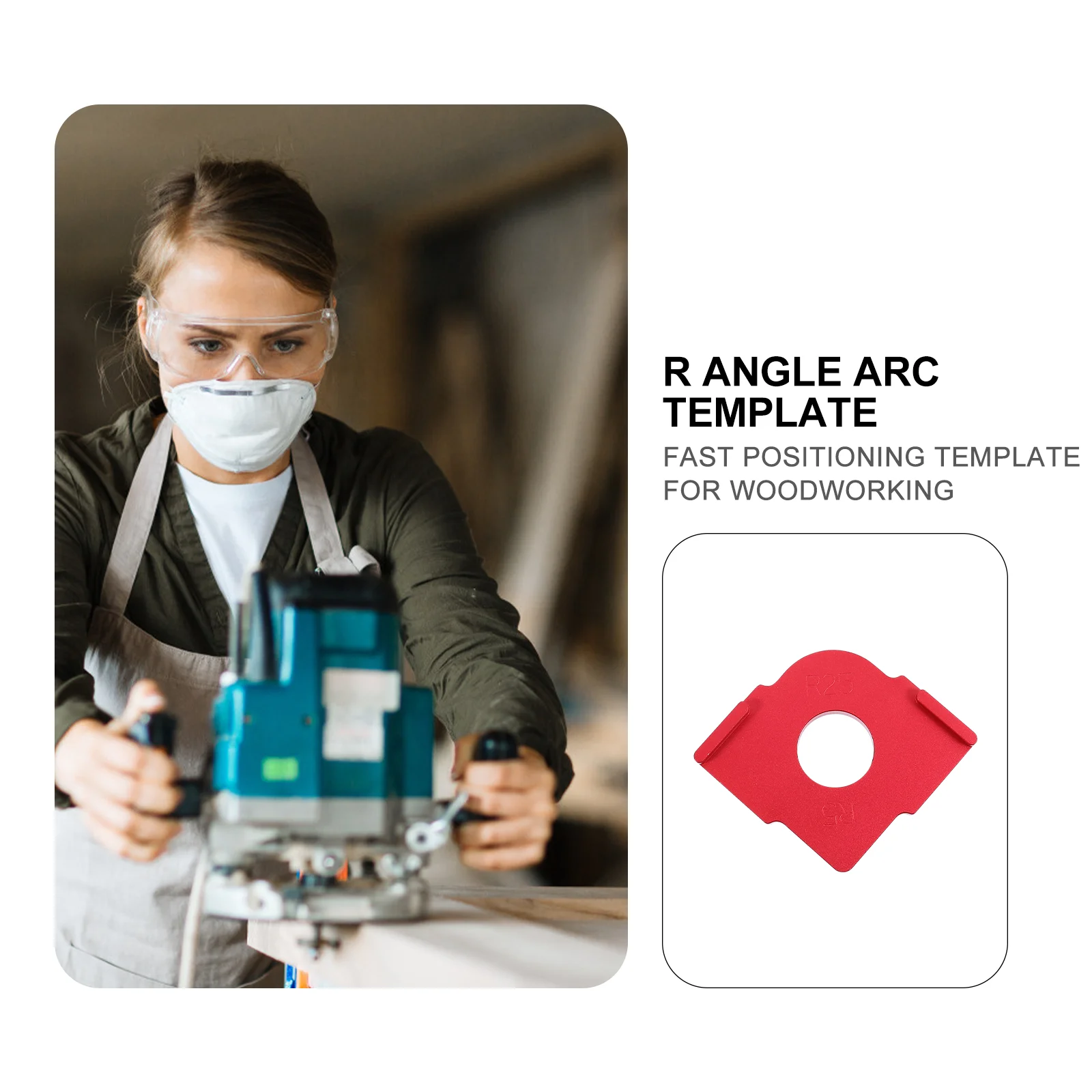 Aluminum Alloy R angle Locator Round Arc Template Woodworking Positioning Tool Rounding Module Carpentry Accessories Durable
Aluminum Alloy R angle Locator Round Arc Template Woodworking Positioning Tool Rounding Module Carpentry Accessories Durable
