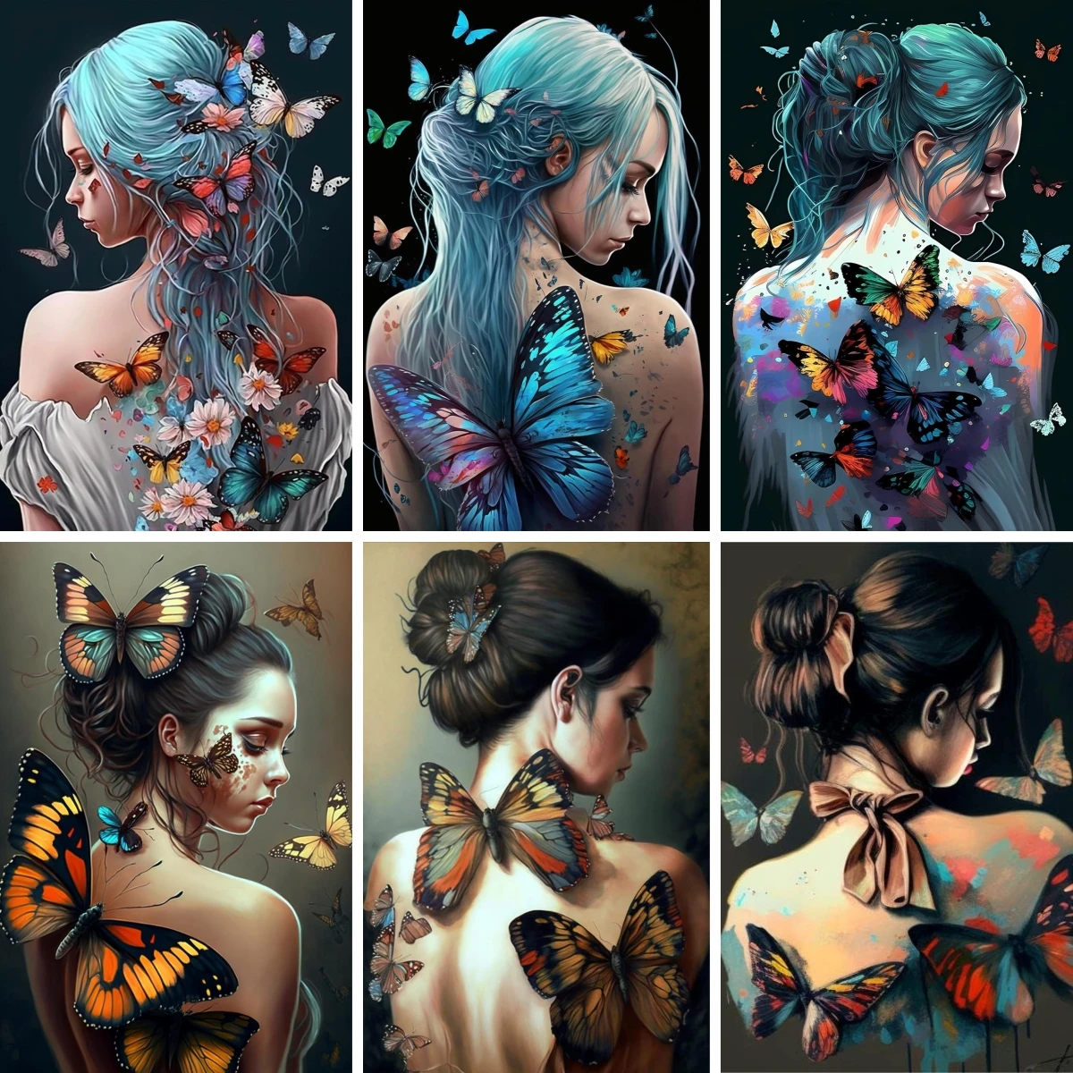 5D Diamond Painting Woman Back View with Butterflies and Flowers Paint with Gems DIY Full Drill Gift for Nature and Art Lovers
5D Diamond Painting Woman Back View with Butterflies and Flowers Paint with Gems DIY Full Drill Gift for Nature and Art Lovers
