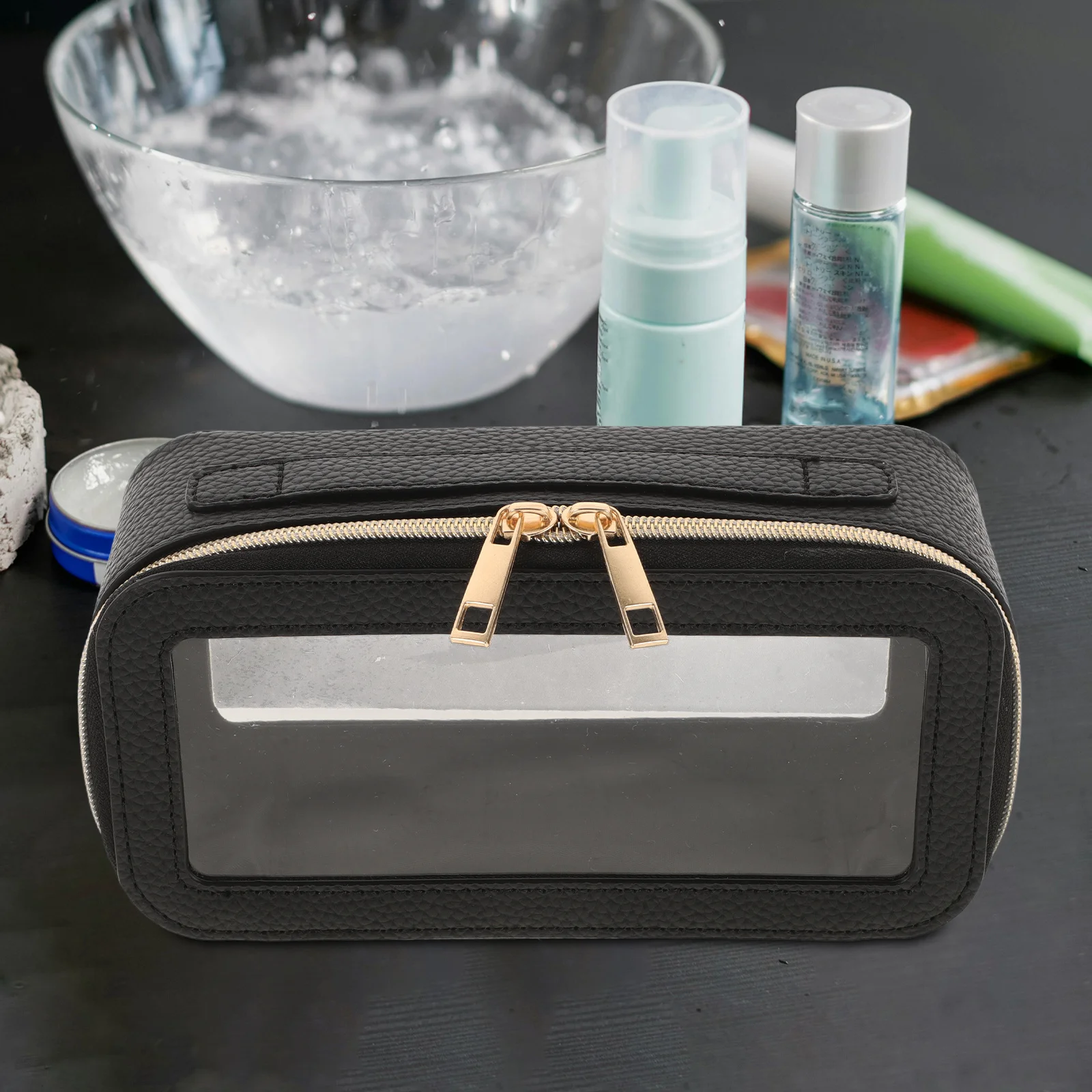 Clear PVC Makeup Bag Large Capacity PU Waterproof Zipper Portable Travel Brush Holder Toiletry Organizer Women Men
Clear PVC Makeup Bag Large Capacity PU Waterproof Zipper Portable Travel Brush Holder Toiletry Organizer Women Men