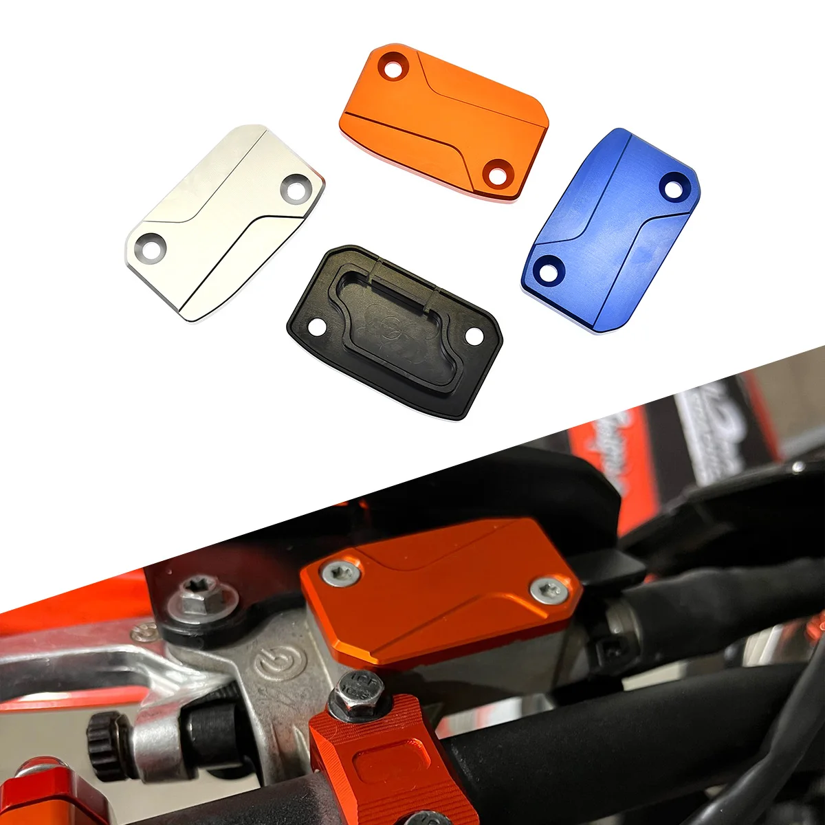 CNC Front Brake And Clutch Fluid Reservoir Cover Cap For KTM SX EXC EXCF SMR SXF XCF EXC TPI 125 150 200 250 300 350 400 450 500
CNC Front Brake And Clutch Fluid Reservoir Cover Cap For KTM SX EXC EXCF SMR SXF XCF EXC TPI 125 150 200 250 300 350 400 450 500