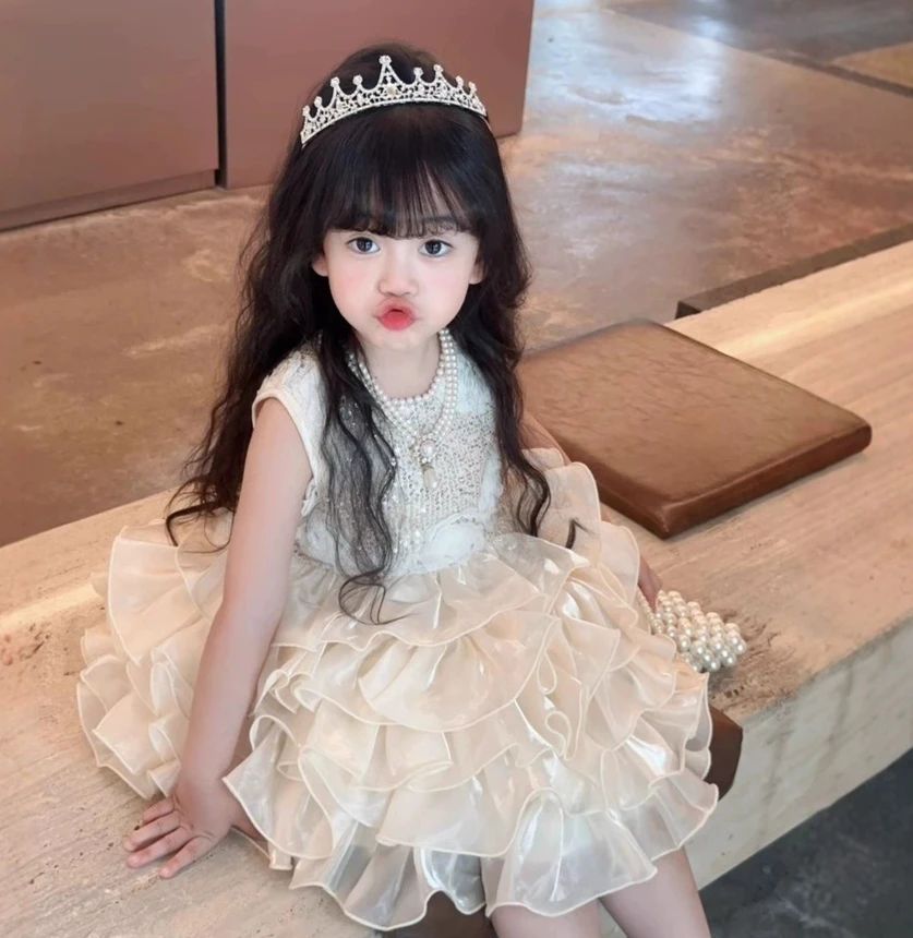 Light Luxury Girls Princess Dress Summer 2025 New High-end Baby Girl Exquisite Birthday Dress Children Clothing
Light Luxury Girls Princess Dress Summer 2025 New High-end Baby Girl Exquisite Birthday Dress Children Clothing