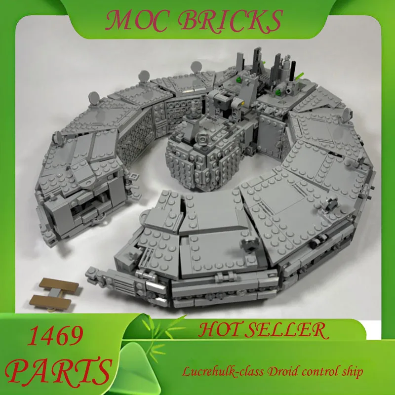 Customize 1469 Parts Spaceship Series Lucrehulk-class Droid Control Ship MOC Model DIY Creative Ideas Toy Birthday Gifts
Customize 1469 Parts Spaceship Series Lucrehulk-class Droid Control Ship MOC Model DIY Creative Ideas Toy Birthday Gifts