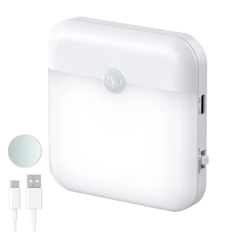 Motion Sensor LED Light USB TYPE-C Charging Square Lamp for Bedroom Kitchen Stair Hallway Wardrobe Cupboard Lighting Night Light
Motion Sensor LED Light USB TYPE-C Charging Square Lamp for Bedroom Kitchen Stair Hallway Wardrobe Cupboard Lighting Night Light