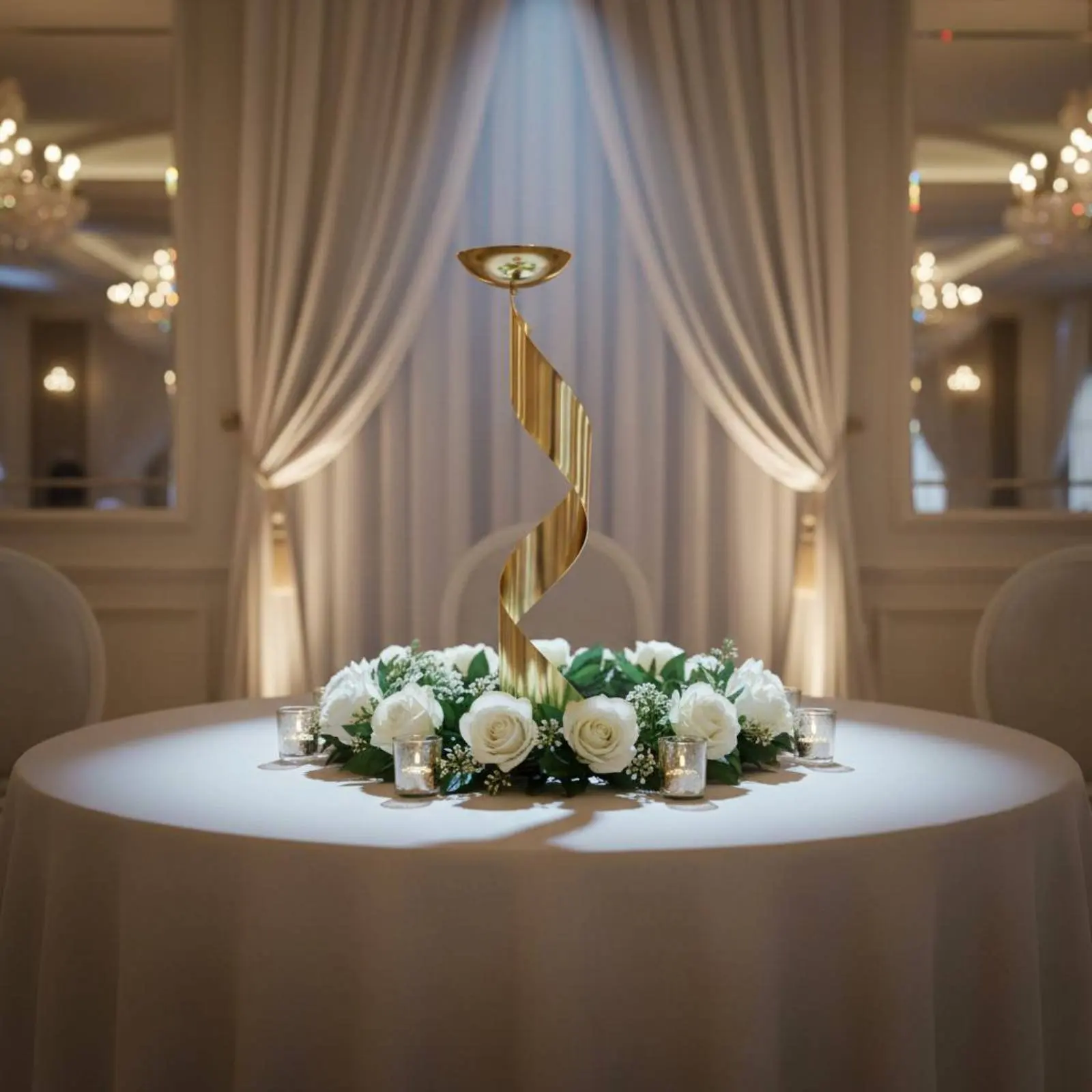2 Pieces Spiral Flower Stand Modern Design Wedding Flower Stand Event Decoration Reusable Geometric Shape for Banquet Hall
2 Pieces Spiral Flower Stand Modern Design Wedding Flower Stand Event Decoration Reusable Geometric Shape for Banquet Hall