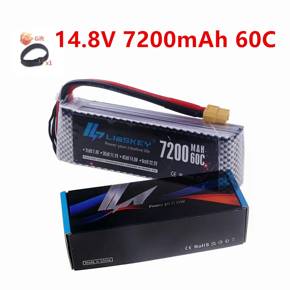 Аккумулятор LiPo 4S 7200 мАч 60C~80C 14.8В с разъемами XT60/Deans T для дронов, FPV, радиоуправляемых машин, лодок, грузовиков, самолетов, БПЛА. Запчасти. Аккумулятор 4S.
Аккумулятор LiPo 4S 7200 мАч 60C~80C 14.8В с разъемами XT60/Deans T для дронов, FPV, радиоуправляемых машин, лодок, грузовиков, самолетов, БПЛА. Запчасти. Аккумулятор 4S.