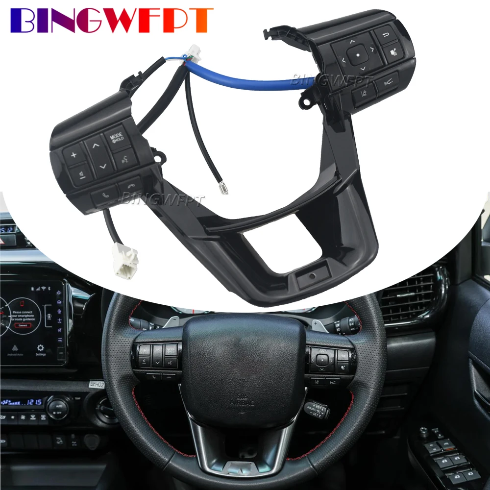 For Toyota Hilux Revo Rocco Fortuner 2015-2020 Car Steering Wheel Volume Telephone Audio Control Button Switch With Backlight
For Toyota Hilux Revo Rocco Fortuner 2015-2020 Car Steering Wheel Volume Telephone Audio Control Button Switch With Backlight