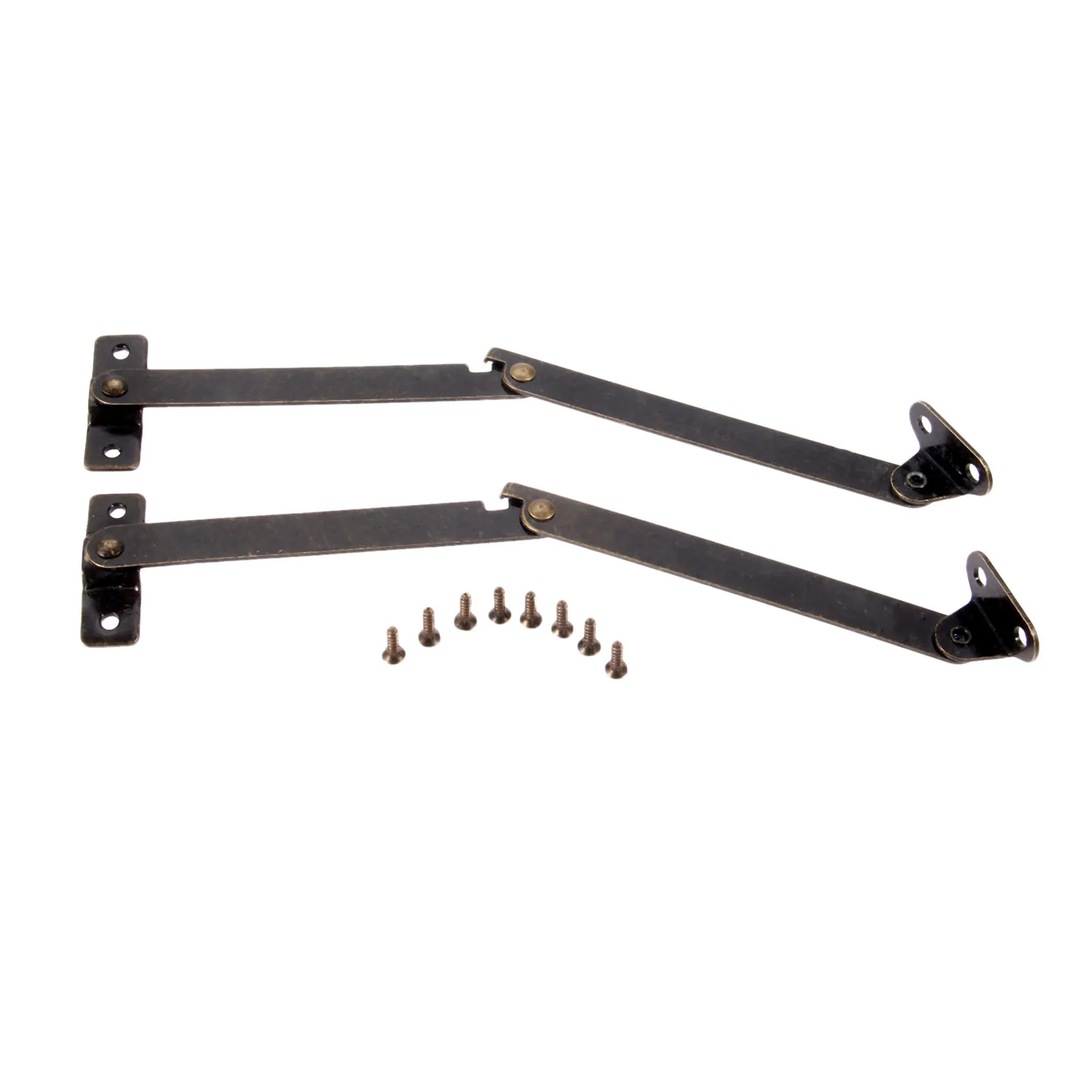 2PCS Lid Support Hinges For Wooden Kitchen Cupboard Door Cabinet Decor Hinge With Screws Home Hardware Antique Bronze 108*11mm
2PCS Lid Support Hinges For Wooden Kitchen Cupboard Door Cabinet Decor Hinge With Screws Home Hardware Antique Bronze 108*11mm