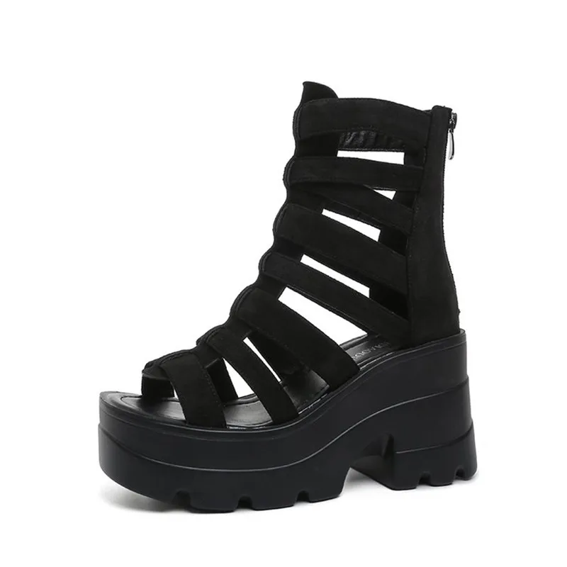 2026 Super High Heel Sandals Shoes Women Summer New Round Toe Patent Leather Platform Cutout Breathable Block Heel Roman Sandals
2026 Super High Heel Sandals Shoes Women Summer New Round Toe Patent Leather Platform Cutout Breathable Block Heel Roman Sandals
