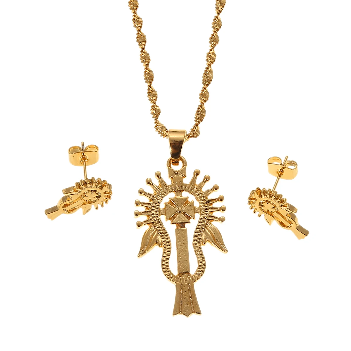Ethiopian Jewelry Set Pendant Chain Earring Jewelry Eritrea Habesha Party African
Ethiopian Jewelry Set Pendant Chain Earring Jewelry Eritrea Habesha Party African