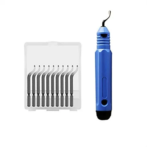 3D Printer Trimming Knife Scraper with 10pcs Deburring Blades for PLA ABS PETG, Safe Burr Removal Tool
3D Printer Trimming Knife Scraper with 10pcs Deburring Blades for PLA ABS PETG, Safe Burr Removal Tool