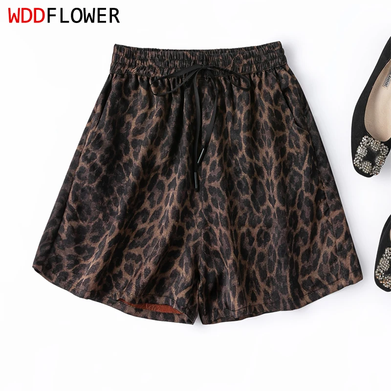 100% Mulberry Silk Gambiered Canton Gauze Silk Brown Leopards Printed Elastic Waist Women Casual Shorts Summer Beach M1607
100% Mulberry Silk Gambiered Canton Gauze Silk Brown Leopards Printed Elastic Waist Women Casual Shorts Summer Beach M1607
