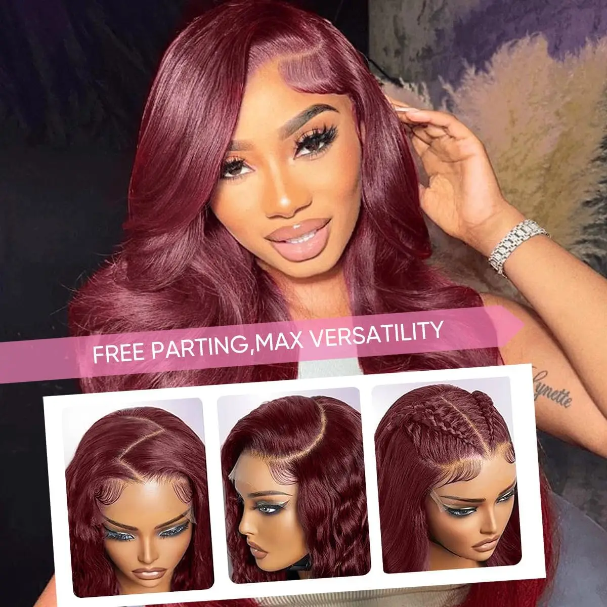 28 30 36 Inch 99j Burgundy Lace Front Wigs Human Hair Red Burgundy Wig Vietnamese 230% Density 13x6 Body Wave Lace Front Wigs Pre Plucked Water Wave 13x4 Lace Frontal Wigs Human Hair for Women
28 30 36 Inch 99j Burgundy Lace Front Wigs Human Hair Red Burgundy Wig Vietnamese 230% Density 13x6 Body Wave Lace Front Wigs Pre Plucked Water Wave 13x4 Lace Frontal Wigs Human Hair for Women
