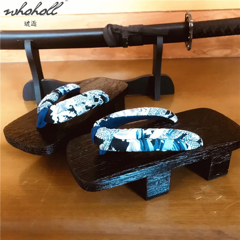 WHOHOLL Geta Man indoor slippers Japanese wood geta flip-flops summer men women's clogs slippers Animation cosplay costumes
WHOHOLL Geta Man indoor slippers Japanese wood geta flip-flops summer men women's clogs slippers Animation cosplay costumes