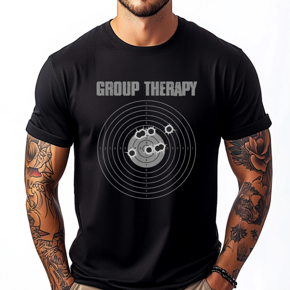 Grouping Therapy Funny Gun Lovers Target Shooting Men Graphic Tees Men's Clothing Deals Gift
Grouping Therapy Funny Gun Lovers Target Shooting Men Graphic Tees Men's Clothing Deals Gift