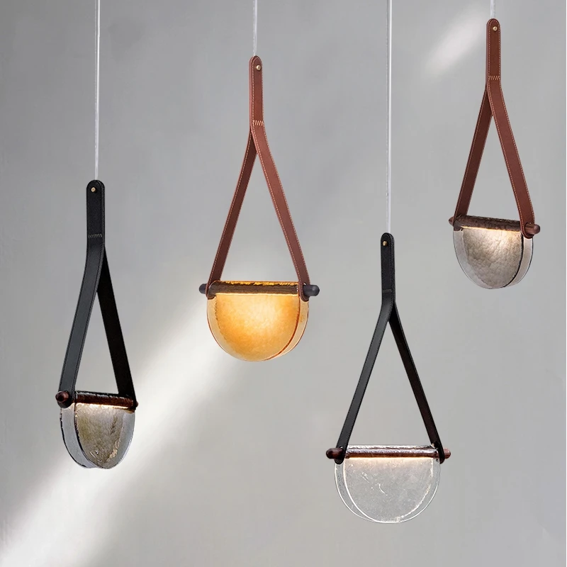 Designer Modern Leather Glass Pendant Lights Restaurant Bar Led Indoor Lighting Bedside Bedroom Shop Living/Dining Room Cafe
Designer Modern Leather Glass Pendant Lights Restaurant Bar Led Indoor Lighting Bedside Bedroom Shop Living/Dining Room Cafe