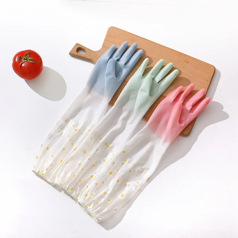 1 Pair Rubber Gloves Long Sleeve Reusable Dishwashing Gloves Kitchen Oven Pet Cleaning Gloves Kitchen Accessories
1 Pair Rubber Gloves Long Sleeve Reusable Dishwashing Gloves Kitchen Oven Pet Cleaning Gloves Kitchen Accessories