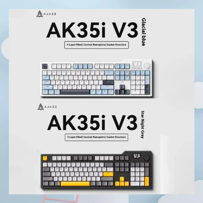 hot Ajazz Ak35i V3 Wired Mechanical Keyboard 104-Key Esports Game Full Key Hot Plug Slotted Positioning Plate Multimedia Functio
hot Ajazz Ak35i V3 Wired Mechanical Keyboard 104-Key Esports Game Full Key Hot Plug Slotted Positioning Plate Multimedia Functio