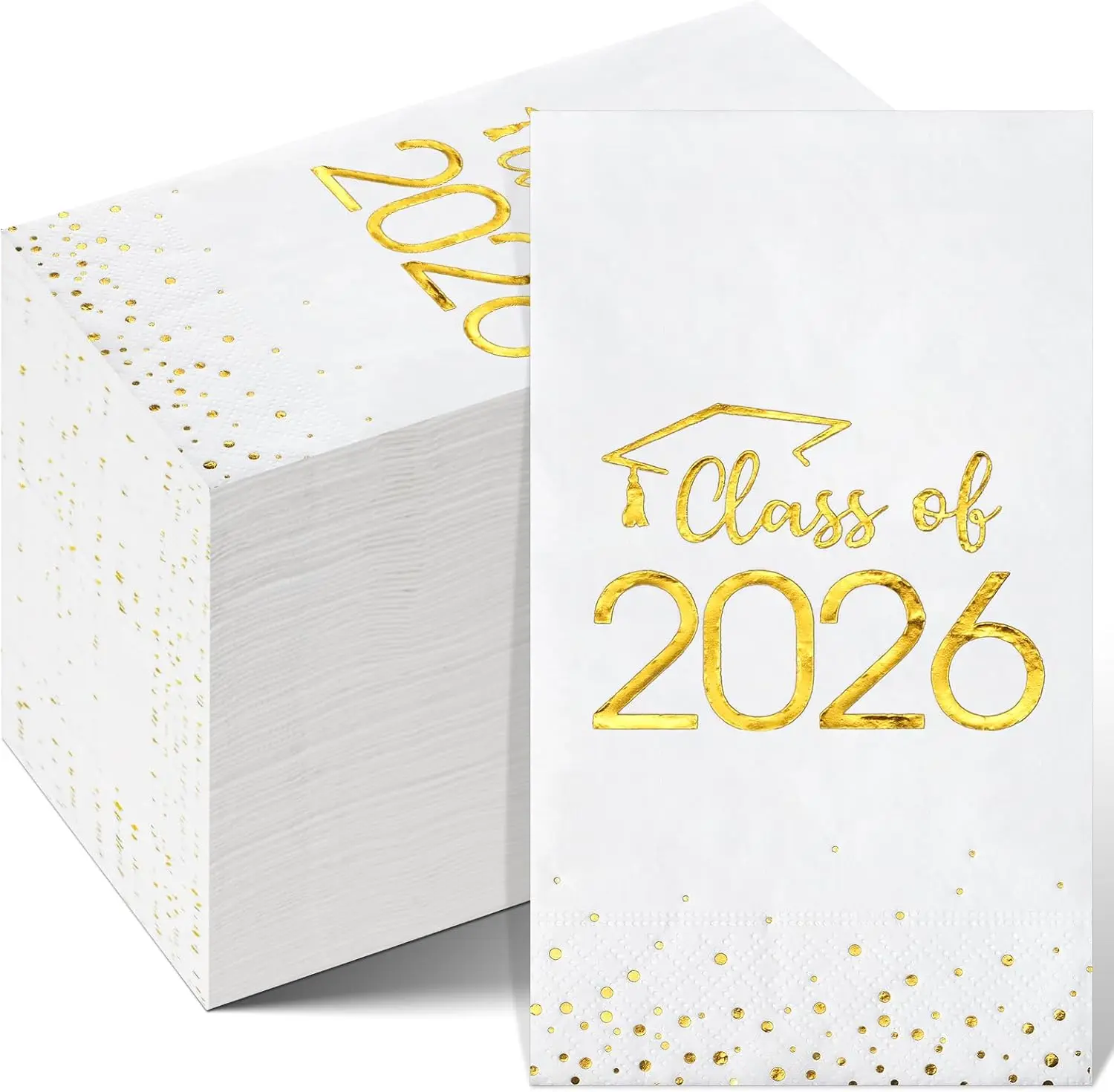 100 шт. Салфетки для выпускного 2026 года с золотым тиснением, одноразовые бумажные полотенца для декора вечеринки
100 шт. Салфетки для выпускного 2026 года с золотым тиснением, одноразовые бумажные полотенца для декора вечеринки