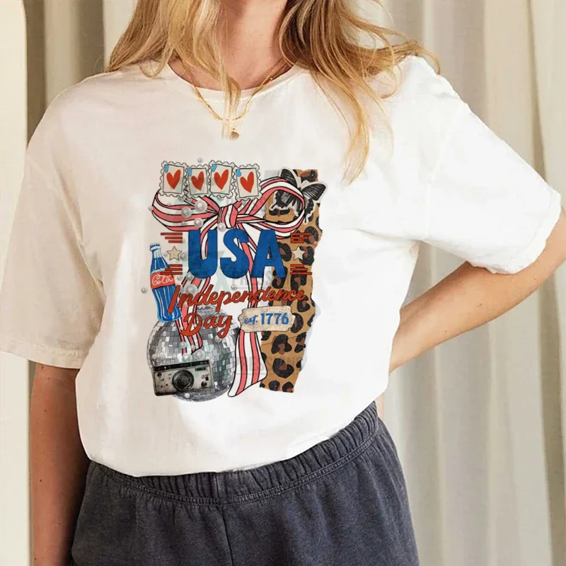 Clothing Printed Pattern T-Shirt Short Sleeve Cartoon Top Fun Round Neck Summer Street Basic Style Regular Fashion Women's T-Shi
Clothing Printed Pattern T-Shirt Short Sleeve Cartoon Top Fun Round Neck Summer Street Basic Style Regular Fashion Women's T-Shi