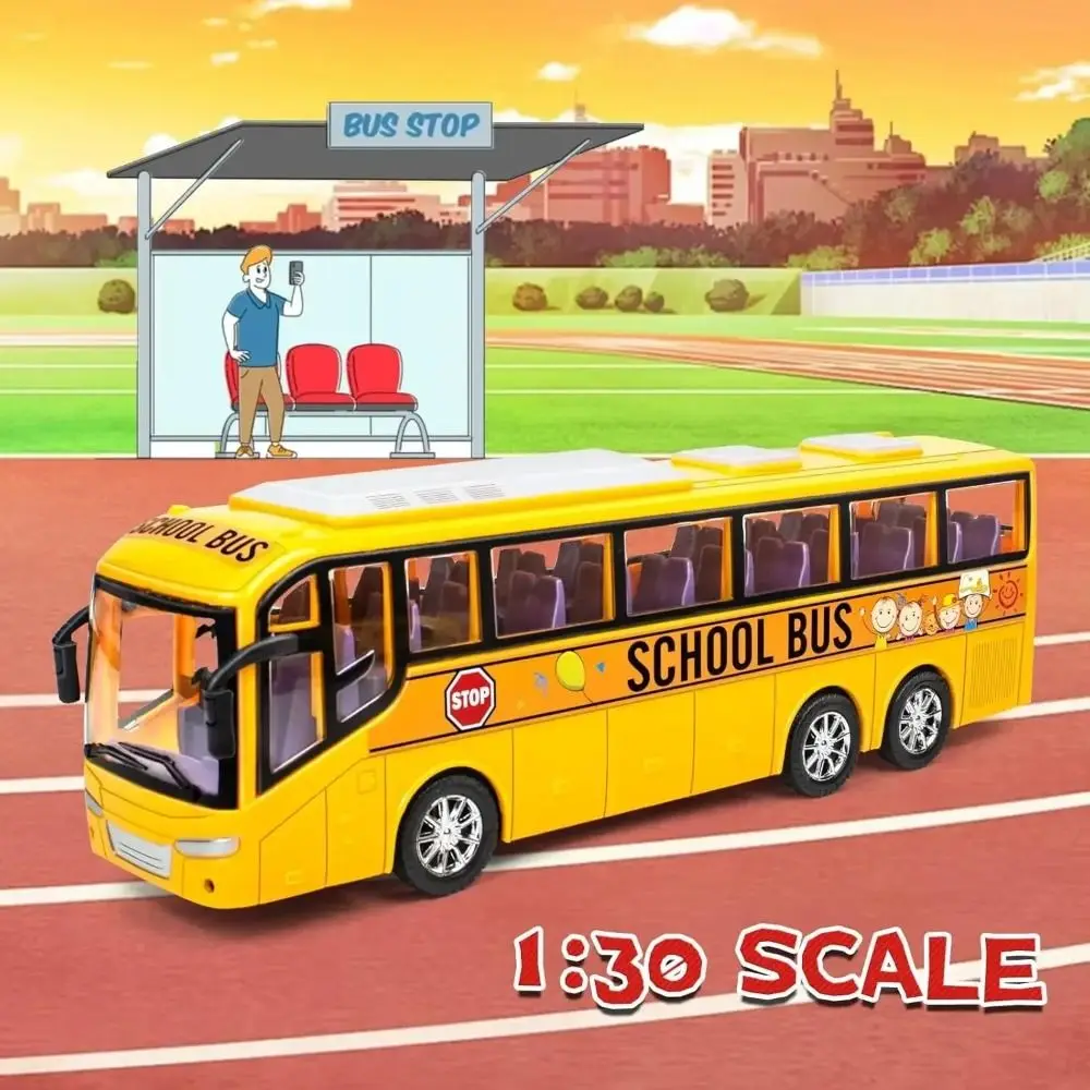 12.5 Inch School Bus Model Car Toys Yellow Color 1/16 Scale Bus Model Car Toys Multi-color Pull Back Inertia City Bus Toy
12.5 Inch School Bus Model Car Toys Yellow Color 1/16 Scale Bus Model Car Toys Multi-color Pull Back Inertia City Bus Toy