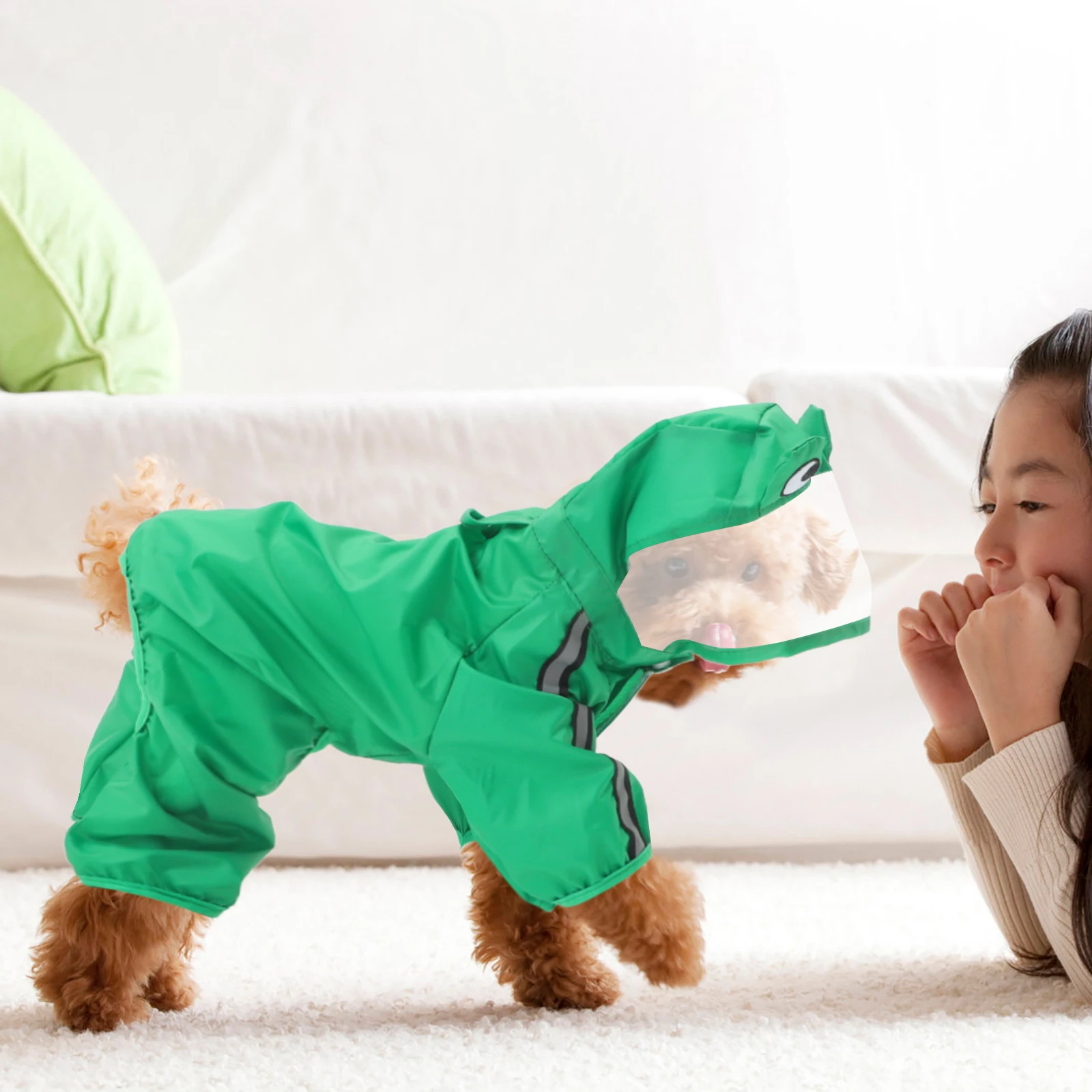 Waterproof Raincoat Transparent Hood 360 Degree View Stylish Cute Pet Outfit Fashionable Practical Puppy Clothes Dog Clothing
Waterproof Raincoat Transparent Hood 360 Degree View Stylish Cute Pet Outfit Fashionable Practical Puppy Clothes Dog Clothing