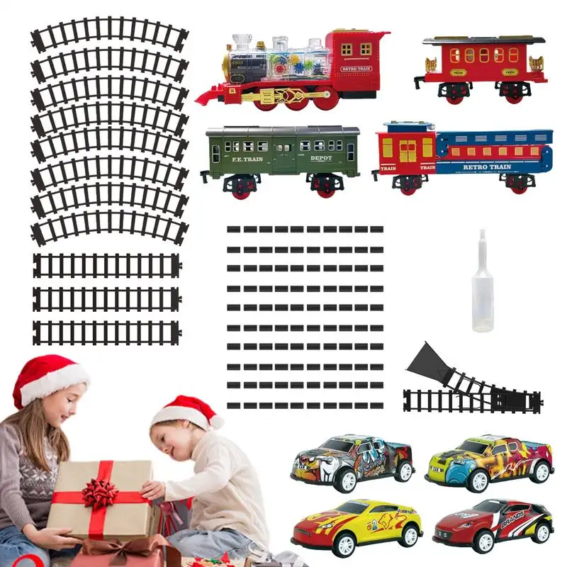 Model Train Set Electric Train Set Sound Train Toy Model Locomotive Railway Kit Battery-Powered Christmas Toy For Girls & Kids
Model Train Set Electric Train Set Sound Train Toy Model Locomotive Railway Kit Battery-Powered Christmas Toy For Girls & Kids
