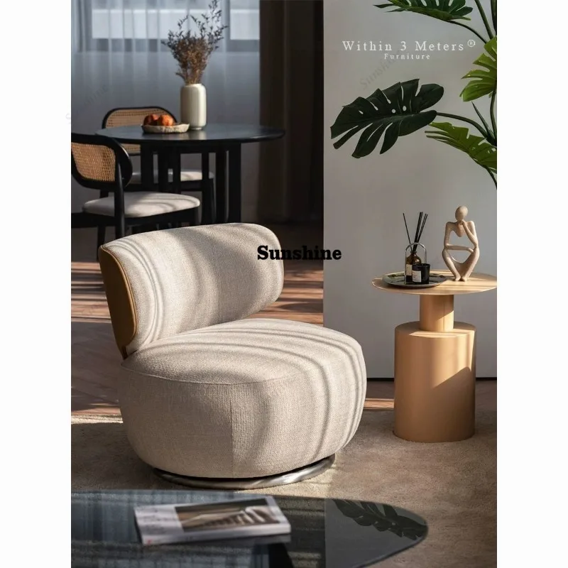 High-end Single Swivel Chair Lazy Leisure Chair New Sofa Living Room Balcony Bedroom Single Seat Personalized Fabric Chair
High-end Single Swivel Chair Lazy Leisure Chair New Sofa Living Room Balcony Bedroom Single Seat Personalized Fabric Chair