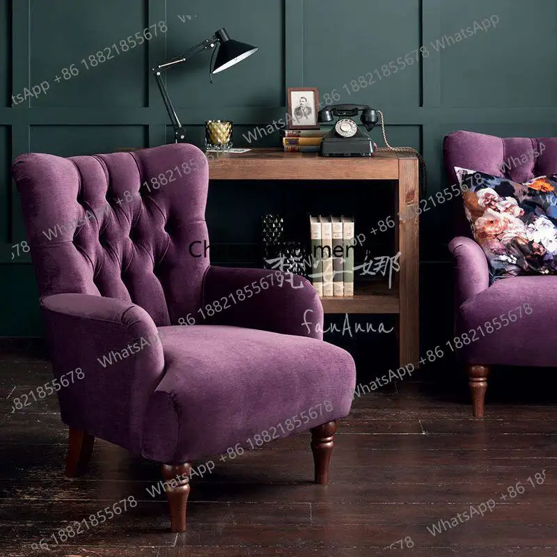 American country fabric sofa chair simple European single sofa chair living room office light luxury
American country fabric sofa chair simple European single sofa chair living room office light luxury