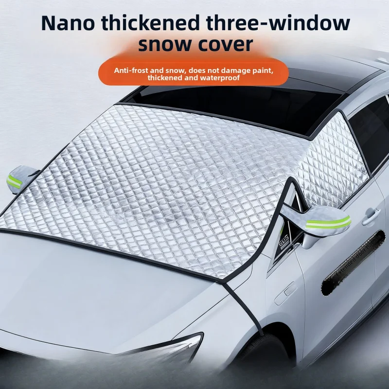 New model car snow cover, thickened for winter, front windshield sunshade, car frost and snow protection cover, half car cover
New model car snow cover, thickened for winter, front windshield sunshade, car frost and snow protection cover, half car cover