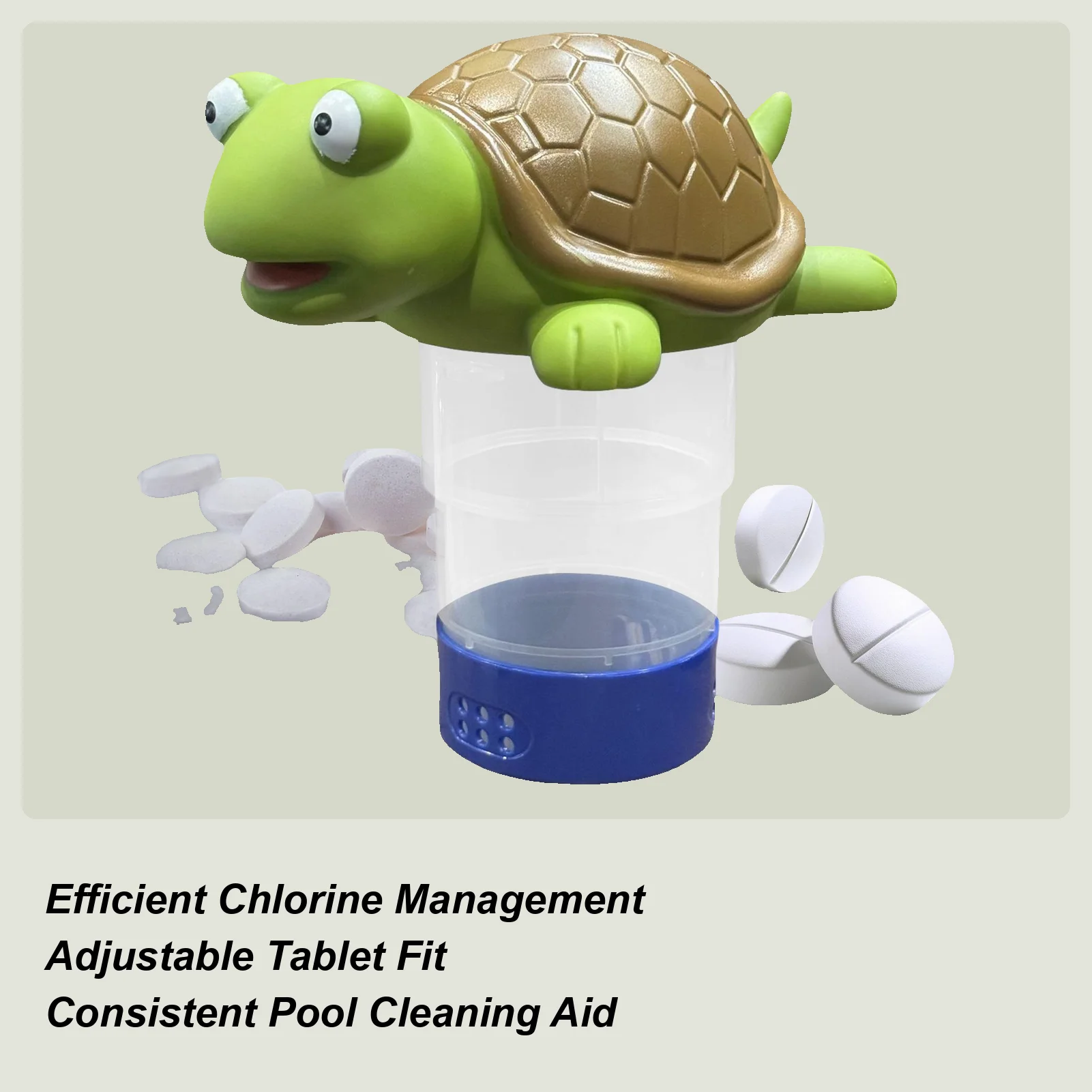Turtle Chlorine Tablet Floater Swimming Pools Chlorine Tablets Holder Animal Float Decoration Safe Clear Chlorinator For
Turtle Chlorine Tablet Floater Swimming Pools Chlorine Tablets Holder Animal Float Decoration Safe Clear Chlorinator For