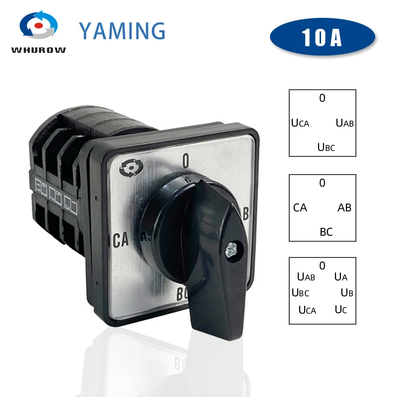Voltage Measuring LW8-10YH3/3 2/2 2/3 5/3 Rotary Cam Switch 10A Conversion Voltmeter Universal Transfer
Voltage Measuring LW8-10YH3/3 2/2 2/3 5/3 Rotary Cam Switch 10A Conversion Voltmeter Universal Transfer