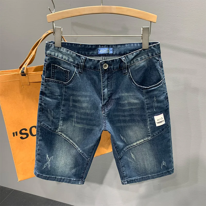 Модные повседневные свободные мужские джинсовые шорты с пэчворком, синие, молодежные, летние, прямого кроя, длиной до колена
Модные повседневные свободные мужские джинсовые шорты с пэчворком, синие, молодежные, летние, прямого кроя, длиной до колена
