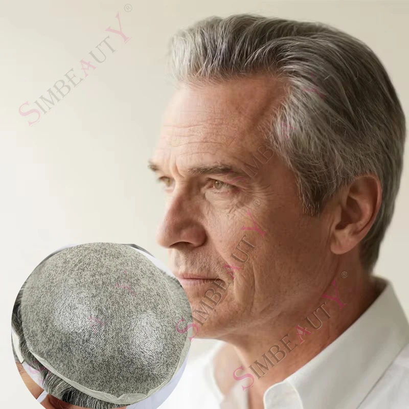 80% Плотность Белый Серый 1b80 # 60R блондинка парик мужской 0,02 мм тонкая кожа невидимая линия волос мужской протез натуральная система человеческих волос
80% Плотность Белый Серый 1b80 # 60R блондинка парик мужской 0,02 мм тонкая кожа невидимая линия волос мужской протез натуральная система человеческих волос