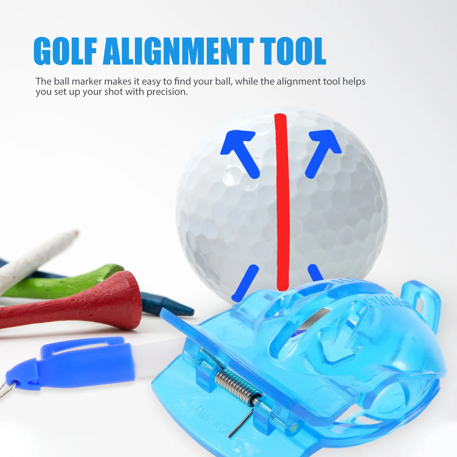 1Set Golf Alignment Tool Portable Plastic Ball Marker Precise Golf Ball Alignment Reusable Marker Pen Golfs Supply 
1Set Golf Alignment Tool Portable Plastic Ball Marker Precise Golf Ball Alignment Reusable Marker Pen Golfs Supply