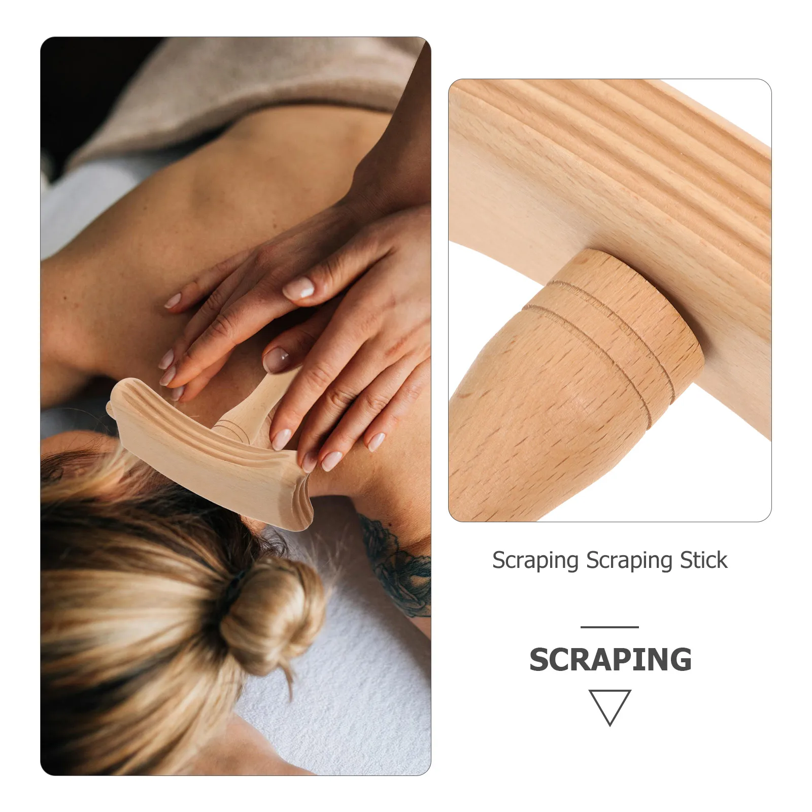 Portable Wooden Muscle Massager Stick For Neck Back Shoulder, Manual Massage Tool For Home Travel Use, Wood Scraper, Fatigue
Portable Wooden Muscle Massager Stick For Neck Back Shoulder, Manual Massage Tool For Home Travel Use, Wood Scraper, Fatigue