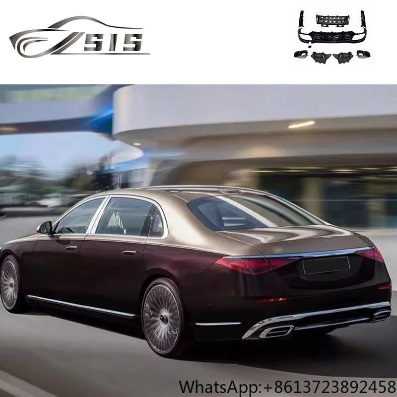 S-Class W223 Upgrade S63 Rear Diffuser Double Side Double Exhaust Tips SplitterFor W223 Plastic Material Auto Car Bumper Lip
S-Class W223 Upgrade S63 Rear Diffuser Double Side Double Exhaust Tips SplitterFor W223 Plastic Material Auto Car Bumper Lip