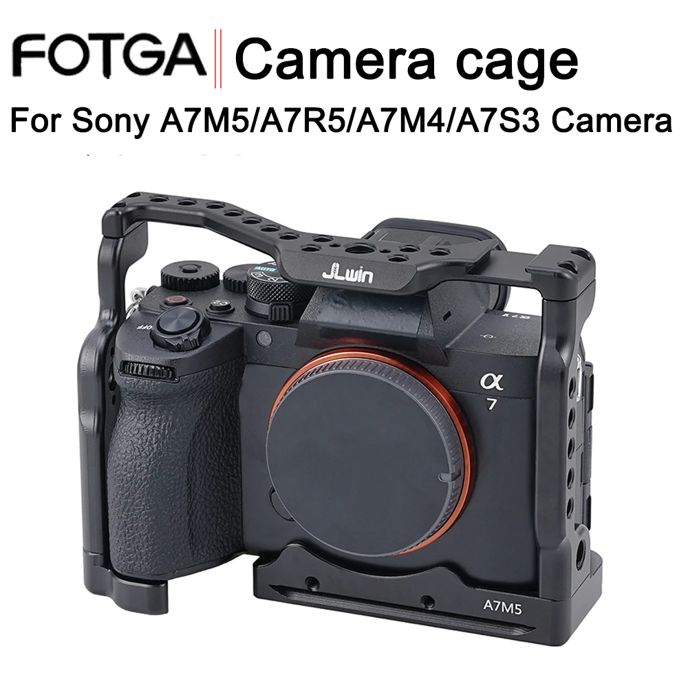 FOTGA Camera Cage For Sony A7M5/A7R5/A7M4/A7S3 Aluminum Alloy Protection Frame Professional Photography Video Rig Cage Accessory
FOTGA Camera Cage For Sony A7M5/A7R5/A7M4/A7S3 Aluminum Alloy Protection Frame Professional Photography Video Rig Cage Accessory