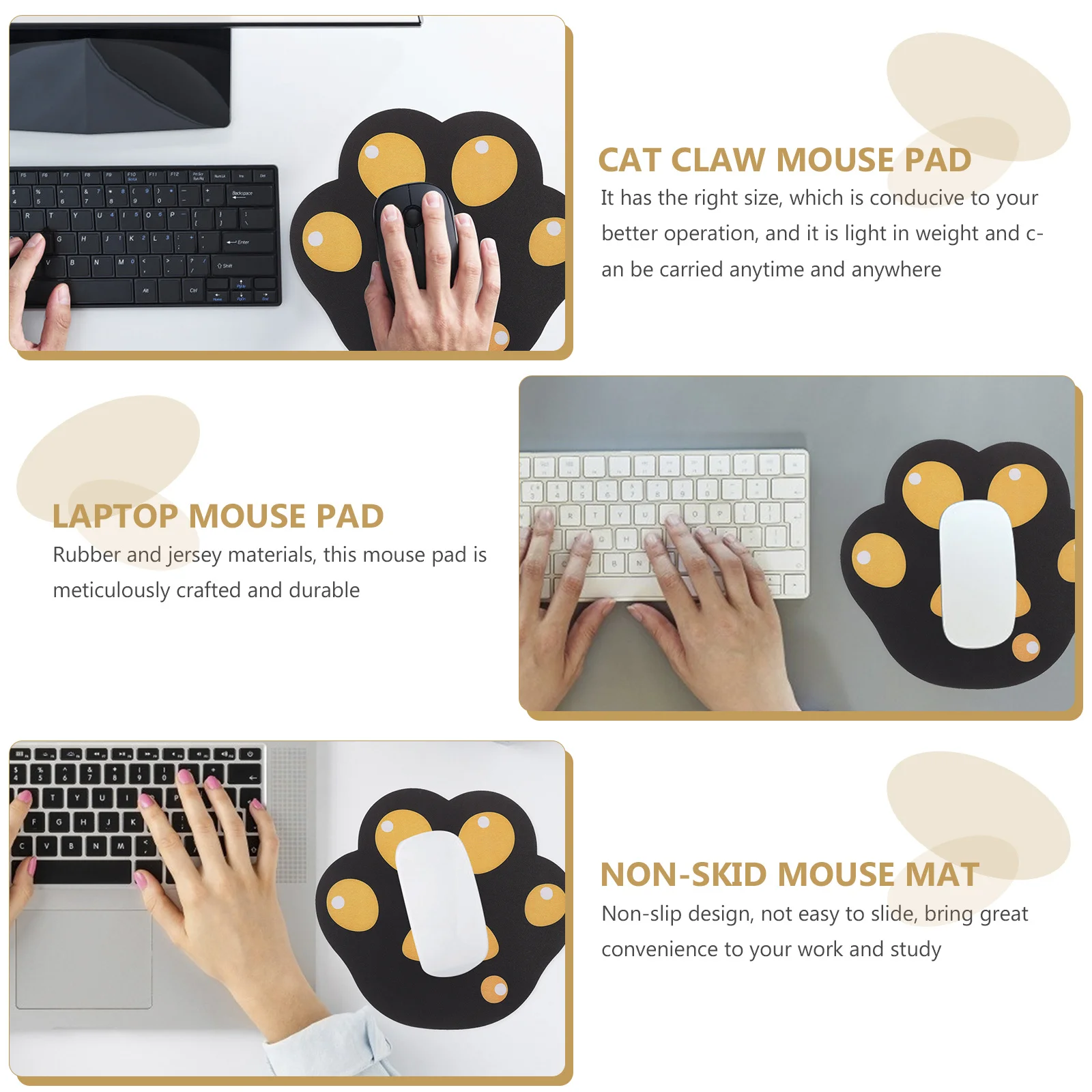 Резиновый коврик для мыши с кошачьей лапой, коврик для мыши с когтями котенка, нескользящий коврик для мыши для ноутбука, яркий цветной легкий коврик для офисного стола 
Резиновый коврик для мыши с кошачьей лапой, коврик для мыши с когтями котенка, нескользящий коврик для мыши для ноутбука, яркий цветной легкий коврик для офисного стола