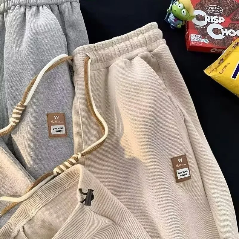 2025 New Men's Waffle Drawstring Straight Sweatpants High Street Baggy Wide Leg Trousers Summer Y2K Sports pantalones hombre
2025 New Men's Waffle Drawstring Straight Sweatpants High Street Baggy Wide Leg Trousers Summer Y2K Sports pantalones hombre