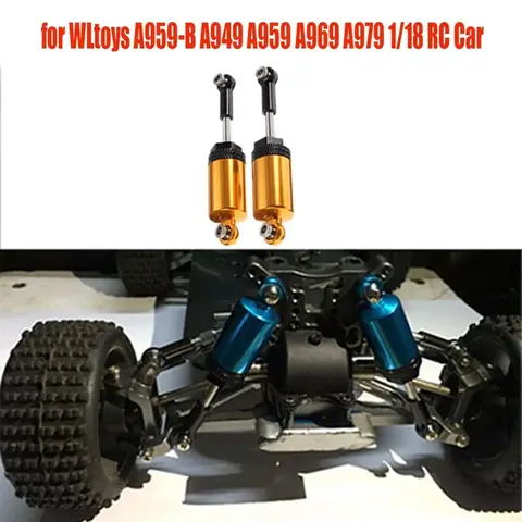 Metal Shock Absorbers for WLtoys Upgrade A959-B A949 A959 A969 A979 1/18 RC Car Parts