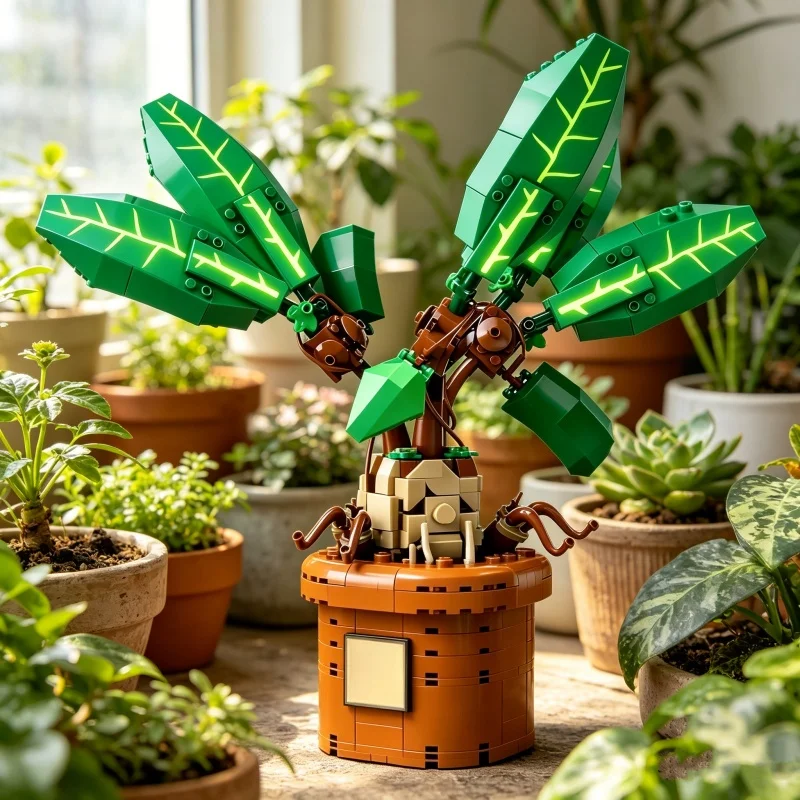 New MOC Green Potted Plant Model 579Pcs Home Decor Building Blocks Gift for Boys and Girls
New MOC Green Potted Plant Model 579Pcs Home Decor Building Blocks Gift for Boys and Girls