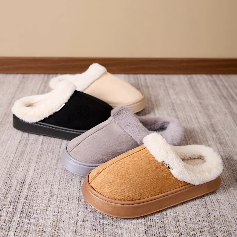 Men's thickened bottom suede slippers home and outdoor dual-use non-slip soft sole comfortable and warm winter cotton slippers
Men's thickened bottom suede slippers home and outdoor dual-use non-slip soft sole comfortable and warm winter cotton slippers