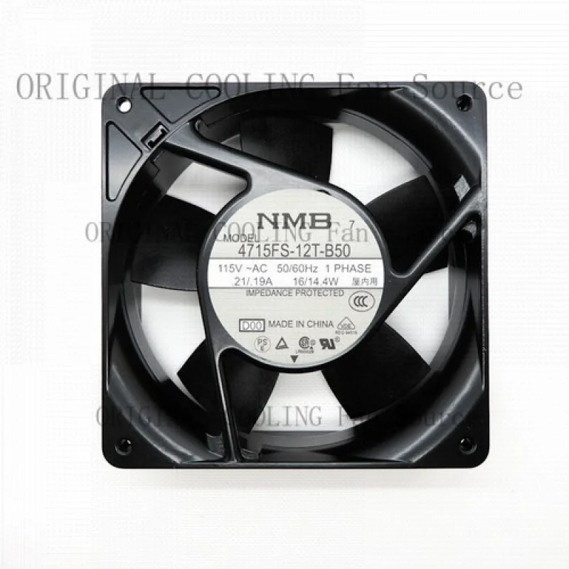 B+ 1pcs FOR NMB 119x119x38mm 115VAC 14.4W Terminals AC Axial Fan 4715FS-12T-B50 110CFM
B+ 1pcs FOR NMB 119x119x38mm 115VAC 14.4W Terminals AC Axial Fan 4715FS-12T-B50 110CFM