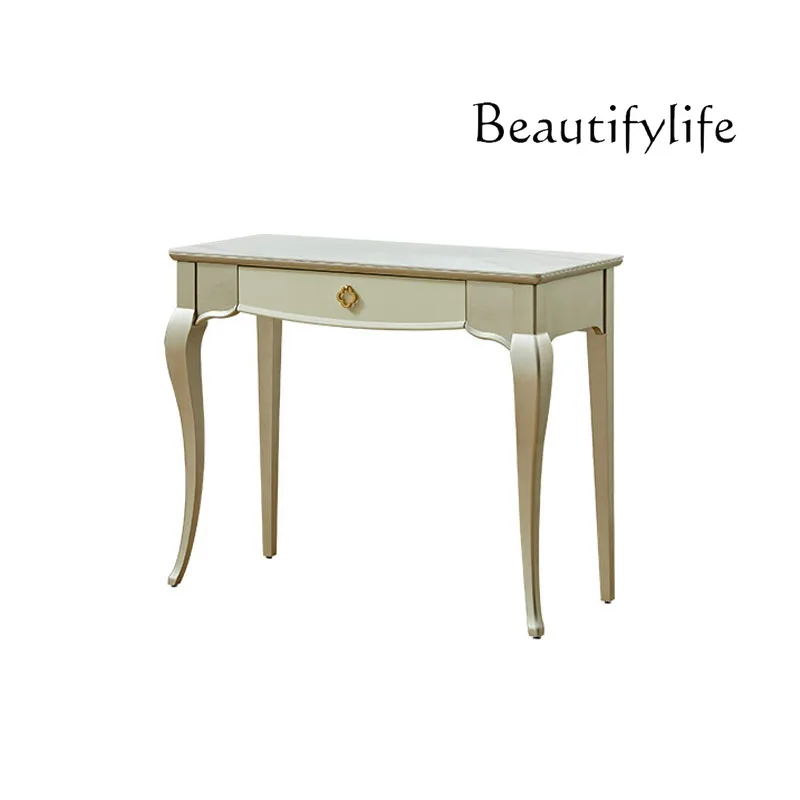 American light luxury dresser modern simple solid wood makeup table French bedroom desk dresser stool combination
American light luxury dresser modern simple solid wood makeup table French bedroom desk dresser stool combination