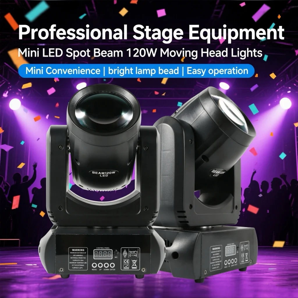 Мини-светодиодный прожектор с подвижной головкой 120 Вт DMX512, профессиональный сценический DJ-светильник для свадебной вечеринки, дискотеки, ночного клуба, освещения для мероприятий
Мини-светодиодный прожектор с подвижной головкой 120 Вт DMX512, профессиональный сценический DJ-светильник для свадебной вечеринки, дискотеки, ночного клуба, освещения для мероприятий