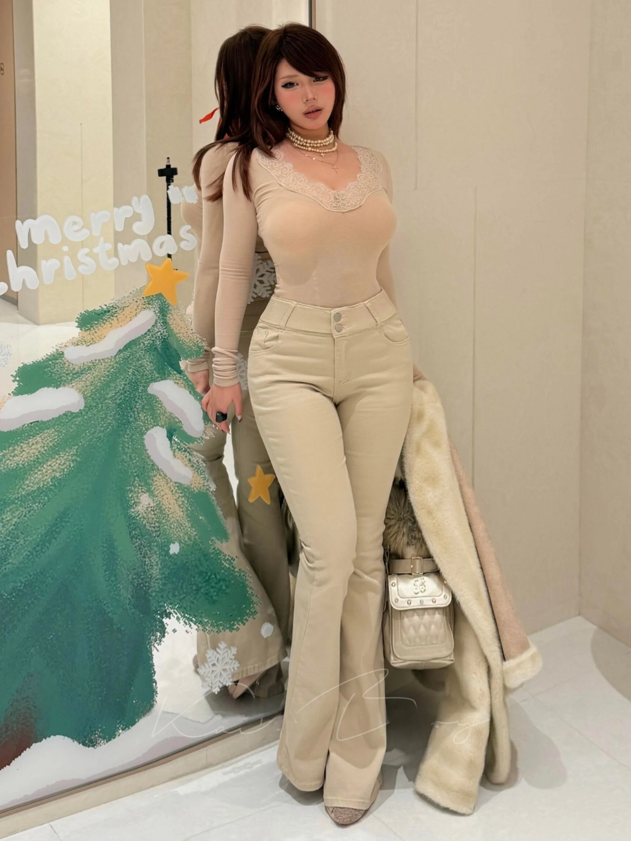 Slim Waist Flared Jeans Women's High Waist Cotton Stretch Denim Pants Korean Sle Butt Lifting Micro Flare Denim Skinnies
Slim Waist Flared Jeans Women's High Waist Cotton Stretch Denim Pants Korean Sle Butt Lifting Micro Flare Denim Skinnies