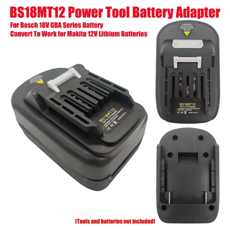 HAKSINKY BS18MT12 Power Tool Battery Adapter for Bosch 18V GBA Series Battery Convert To Work for Makita 12V Lithium Batteries
HAKSINKY BS18MT12 Power Tool Battery Adapter for Bosch 18V GBA Series Battery Convert To Work for Makita 12V Lithium Batteries