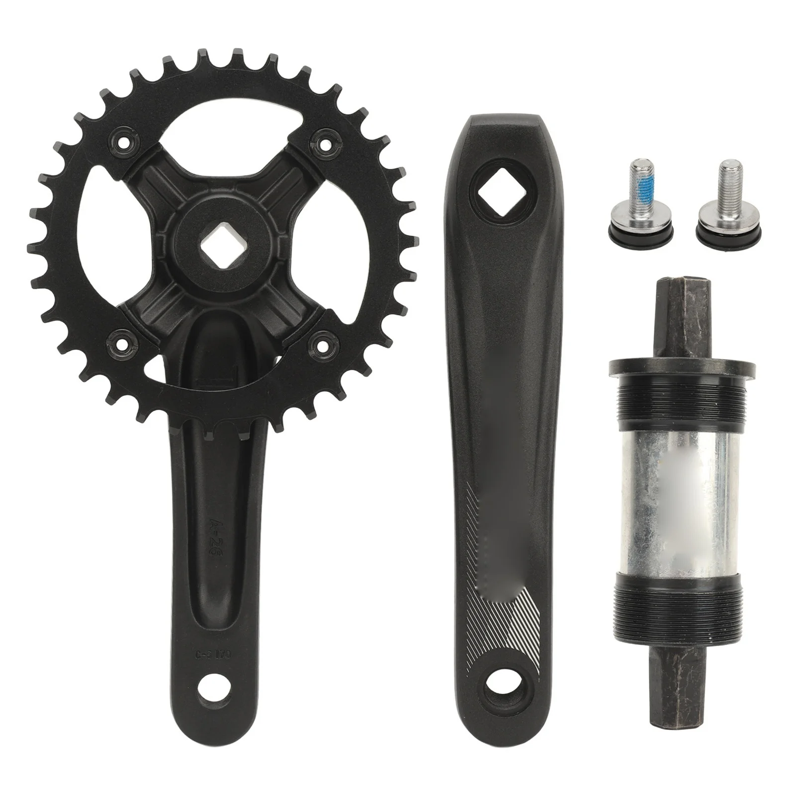 Mountain Bike Square Taper Crankset with 34T 104 BCD Chainring Aluminum Alloy Bicycle Crank Arm Set for 7‑12 Speed Mountain Bike
Mountain Bike Square Taper Crankset with 34T 104 BCD Chainring Aluminum Alloy Bicycle Crank Arm Set for 7‑12 Speed Mountain Bike