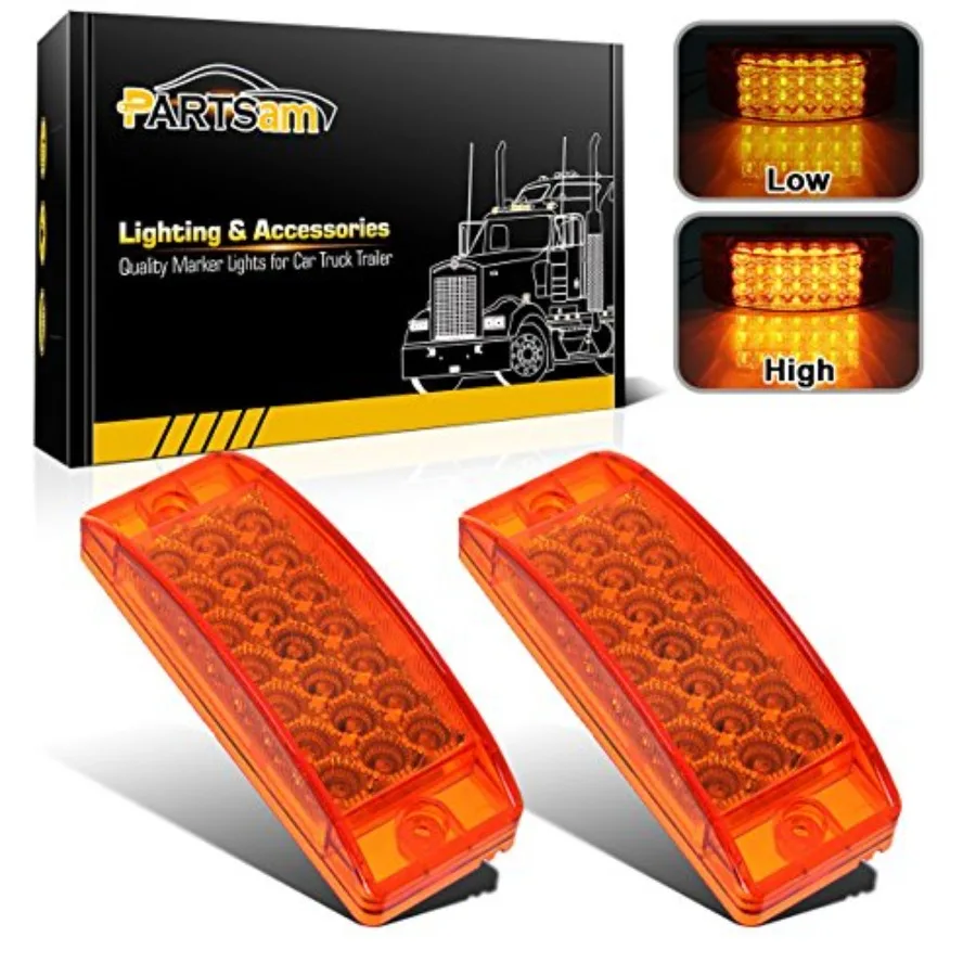 【Spot goods】2pcs 6" Rectangle Amber 21LED Marker Light Turn Signal 6x2 Rectangular Clearance Lights for Trailer Truck RV Camper
【Spot goods】2pcs 6" Rectangle Amber 21LED Marker Light Turn Signal 6x2 Rectangular Clearance Lights for Trailer Truck RV Camper